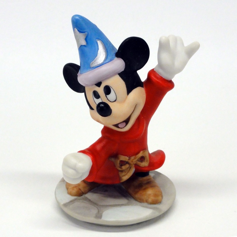Disney Mickey Mouse Ceramic Sorcerers Apprentice Fantasia Figurine EUC